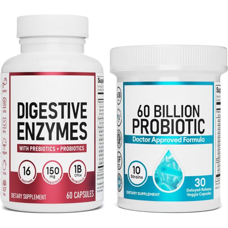 Probiotic + Enzyme Duo — 2 bottles · 1 month