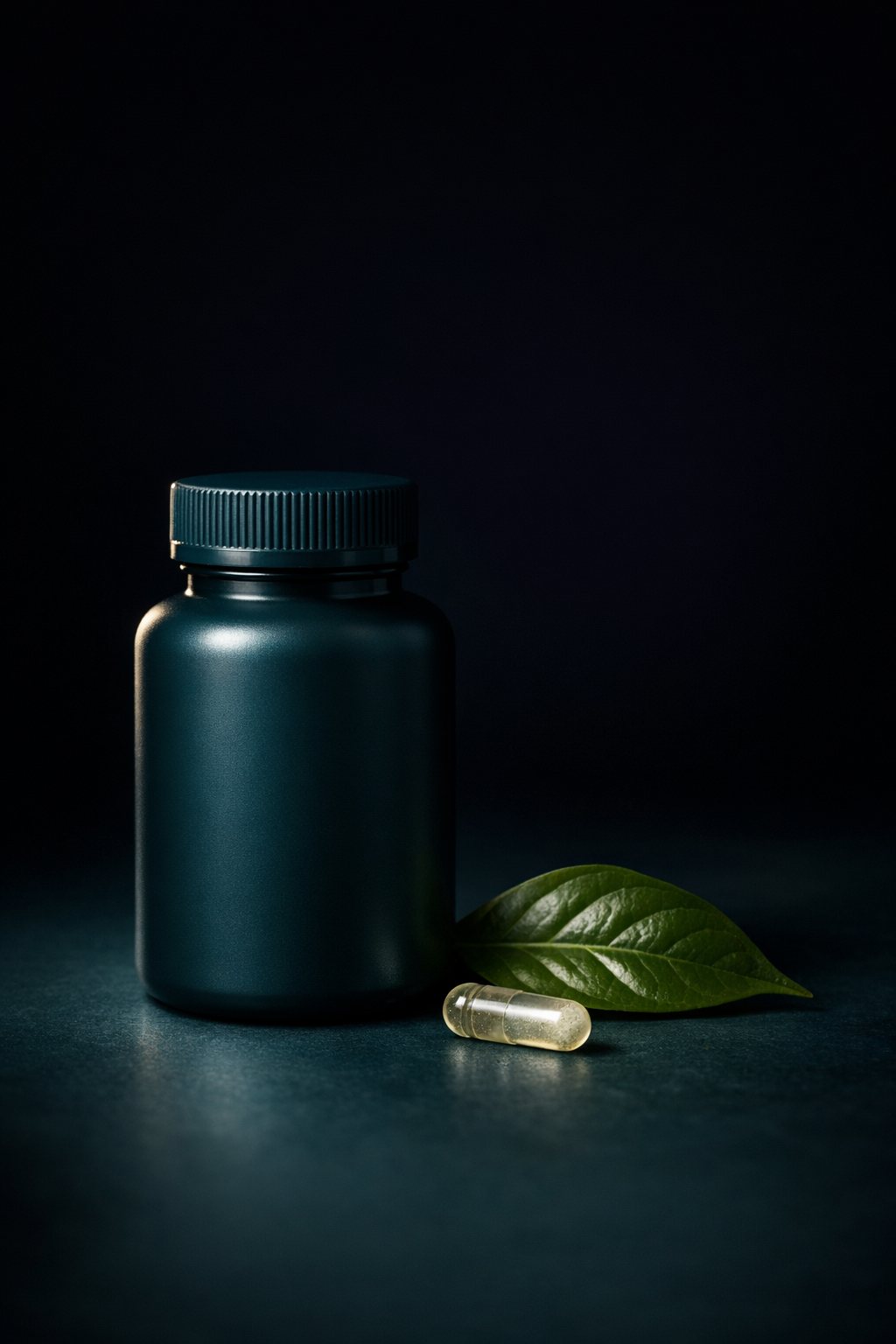 AlivioVital delayed-release supplement bottle in studio light
